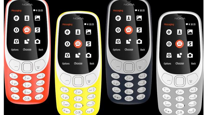 Nokia 3310 hadir dalam warna warni baru (Sumber: Nokia)