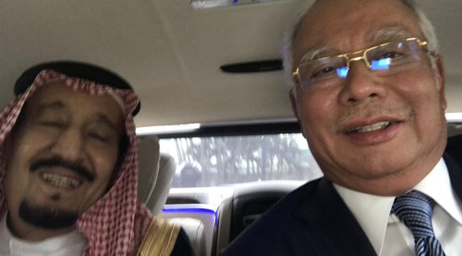 PM Najib selfie dengan Raja Salman. (KSA)