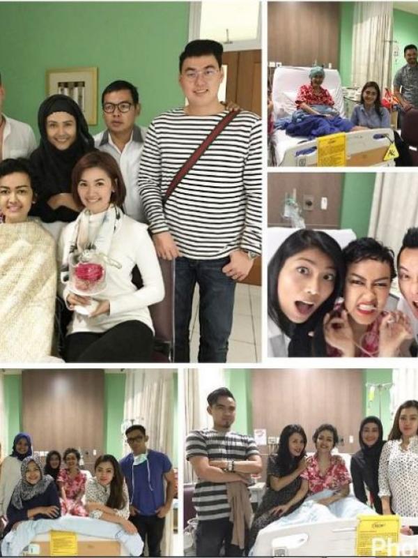 Julia Perez kedatangan banyak teman-teman di rumah sakit (Foto: Instagram)