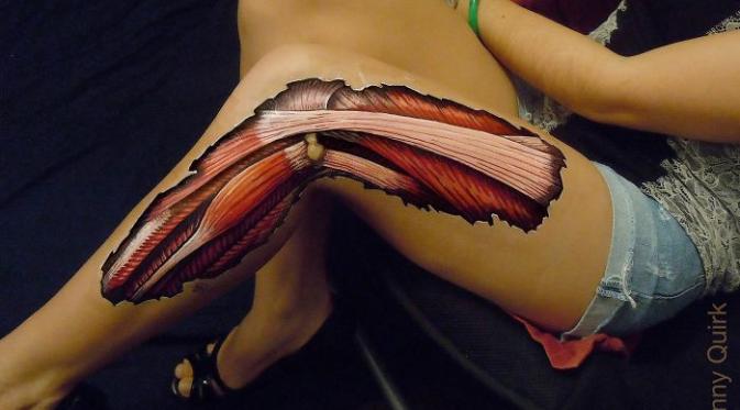 Body painting bikin ngilu. (Via: boredpanda.com)