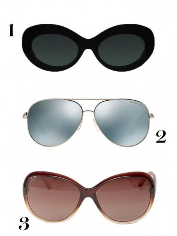 Kacamata untuk wajah kotak. (Via: marieclaire.com)