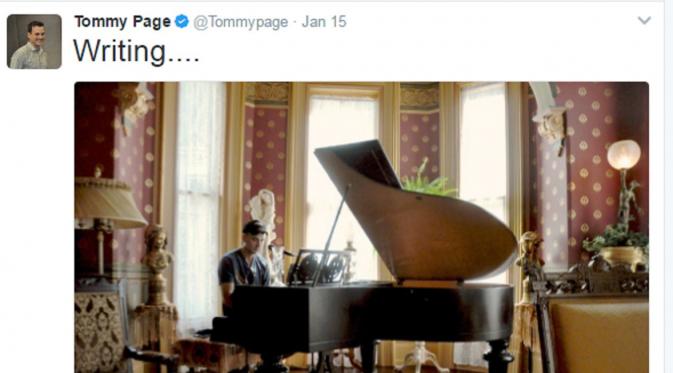 Postingan terakhir Tommy Page di media sosial. (Twitter @Tommypage)