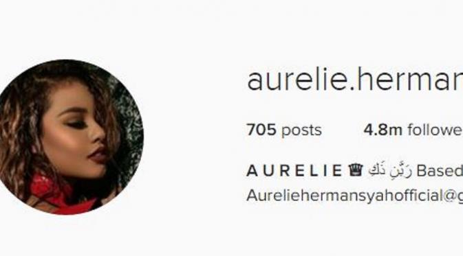 Aurel Hermansyah tulis nama pacar degan huruf Arab (Instagram/@aurelie.hermansyah)
