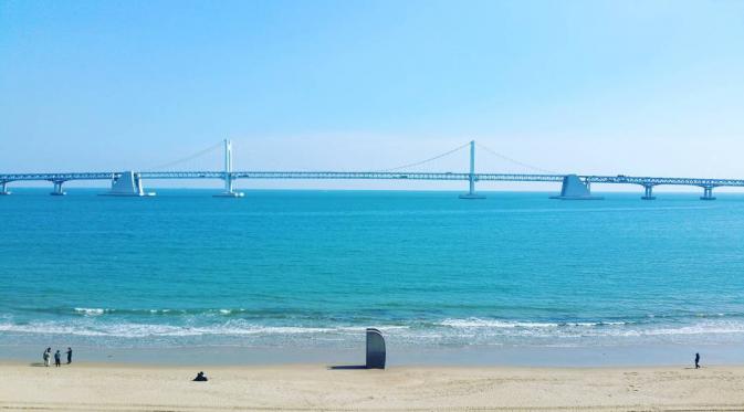 Gwang-An Bridge, Korea Selatan. (munsanghyeon/Instagram)