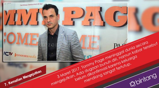Ada beberapa poin penting dalam perjalanan karir mendiang Tommy Page. (Desain: Nurman Abdul Hakim/Bintang.com)