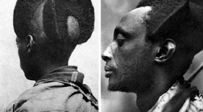 Amasunzu ternyata menjadi potongan rambut unik yang menambah ketampanan pria Rwanda. (Foto : boredpanda.com)