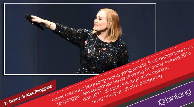 Adele memang dikenal sebagai salah satu penyanyi yang selalu melakukan tindakan fenomenal. (Desain: Nurman Abdul Hakim/Bintang.com)