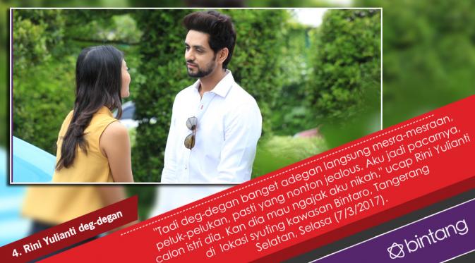 5 Potret Mesra Shakti Arora dan Rini Yulianti Saat Syuting FTV. (Foto: Adrian Putra/Bintang.com, Desain: Nurman Abdul Hakim/Bintang.com)