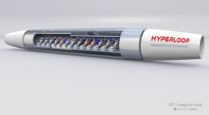 Transportasi super cepat besutan Hyperloop Transportation Technologies. (Foto HTT)