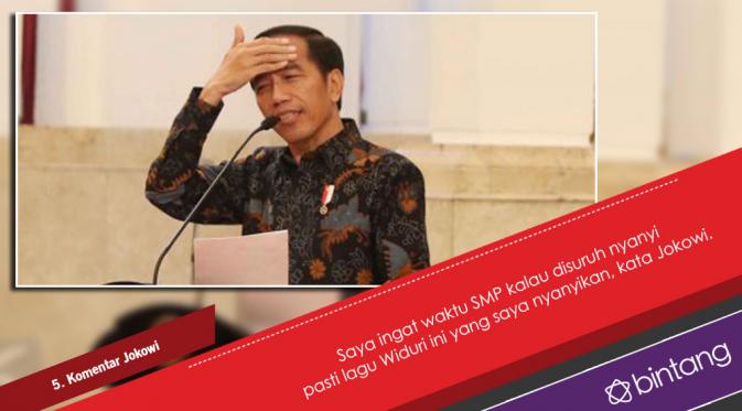 Dalam rangka merayakan hari musik nasional, Presiden Jokowi, Raisa, Andre Hehanusa, dan Bimbo. (Desain: Muhammad Iqbal Nurfajri/Bintang.com)