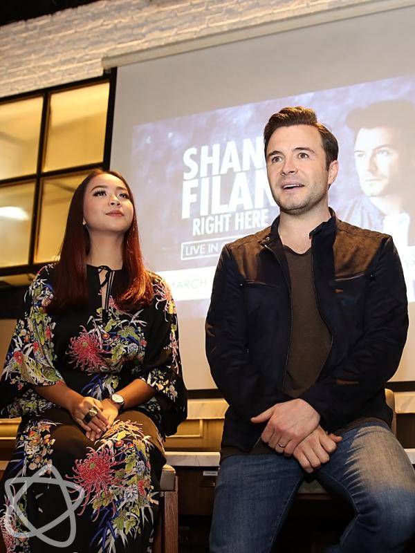 Shane Filan dan Gloria Jessica (Bambang E Ros/Bintang.com)