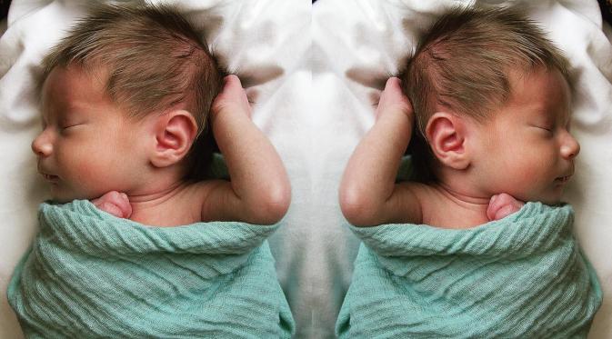 Rambut Gondrong Bayi Oliver Sudah Terlihat Sejak di Kandungan