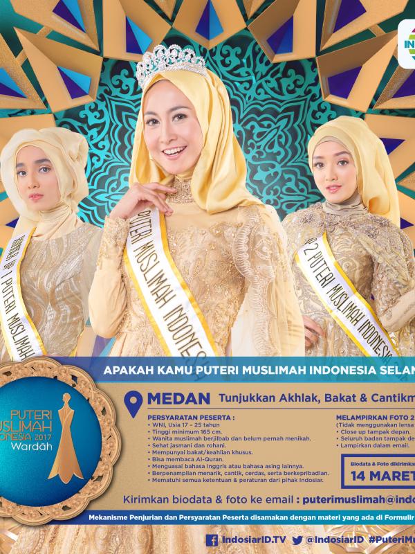 Pendaftaran Puteri Muslimah 2017 bisa dilakukan secara online
