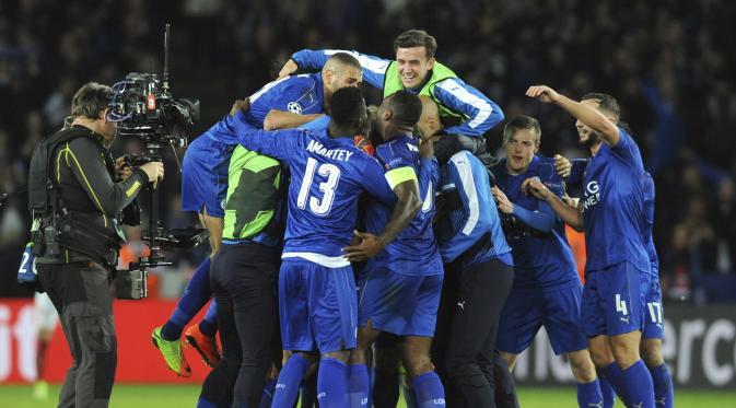 Leicester City belum berhenti membuat kejutan. (AP/Rui Vieira)