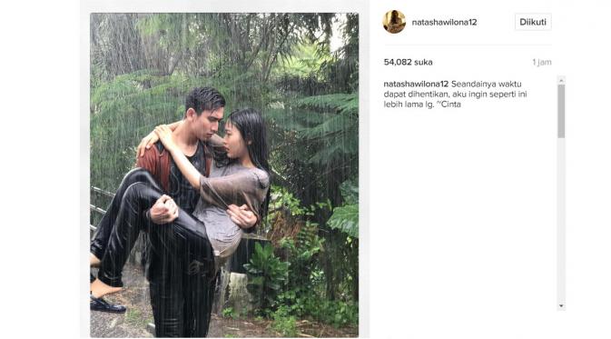 Natasha Wilona terlihat mesra dengan Verrell Bramasta (Foto: Instagram)