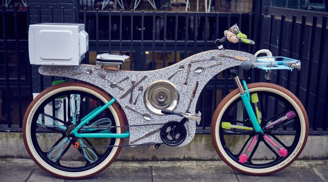 Sepeda ini dari alat dapur. Cool! (Via: boredpanda.com)