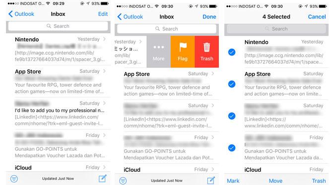 Buka aplikasi email di perangkat iOS kamu. (Liputan6.com/ Yuslianson)