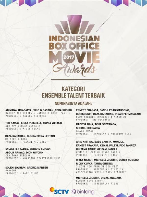 Kategori Ensemble Talent Terbaik (DI: Muhammad Iqbal Nurfajri/bintang.com)