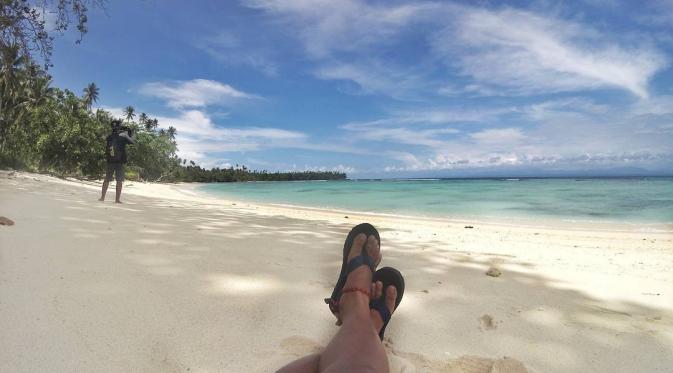 Pantai Kepulauan Tobelo, Maluku. (zhul_gusty/Instagram)