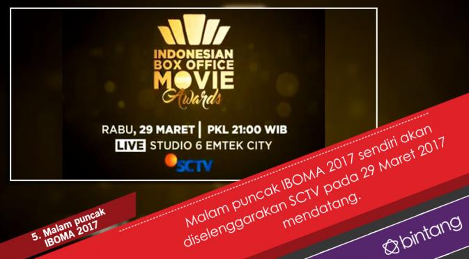 5 Fakta Penyelenggaraan IBOMA 2017. (Foto: SCTV, Desain: Nurman Abdul Hakim/Bintang.com)