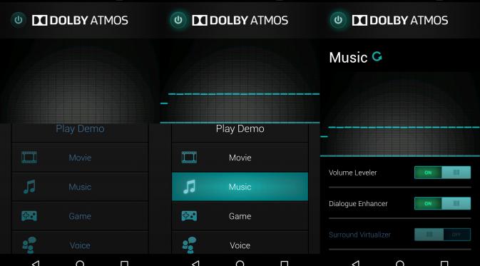 Pengaturan speaker Dolby Atmos di Moto M (Liputan6.com/ Agustin Setyo W)