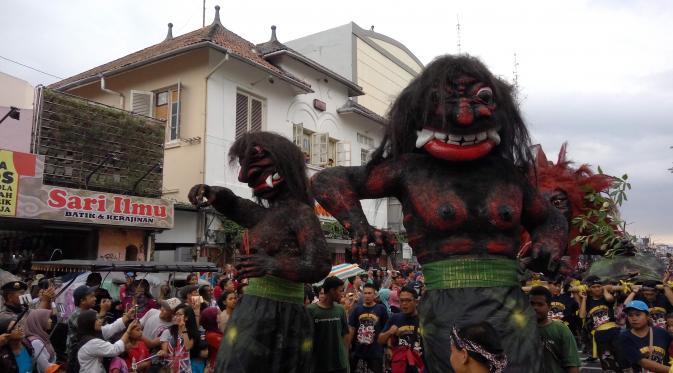 Ada 60 ogoh-ogoh yang mengikuti pawai menyambut Nyepi di Yogyakarta. (/Switzy Sabandar)