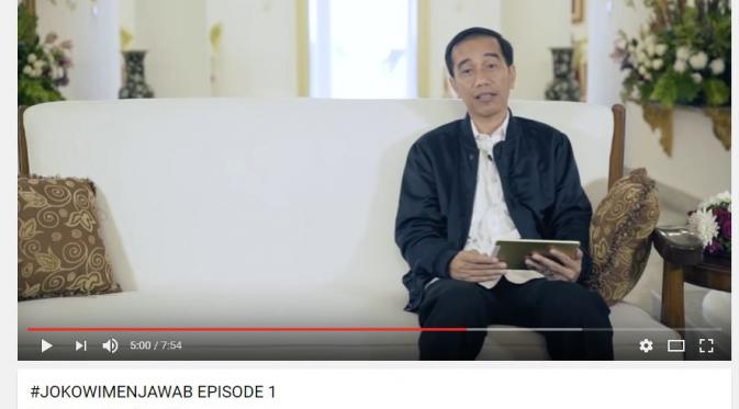 Presiden Jokowi menjawab pertanyaan bocah 13 tahun tentang minimnya lagu anak-anak. Jokowi menjawab lewat video di akun pribadi Youtube. (Foto: Youtube Presiden Joko Widodo)