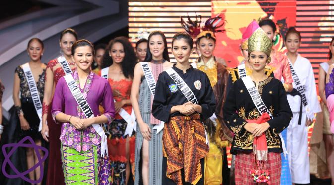 Nominator best traditional costume Puteri Indonesia 2017 (Adrian Putra/bintang.com)