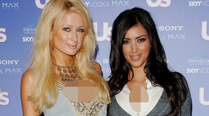 Kim Kardashian dan Paris Hilton