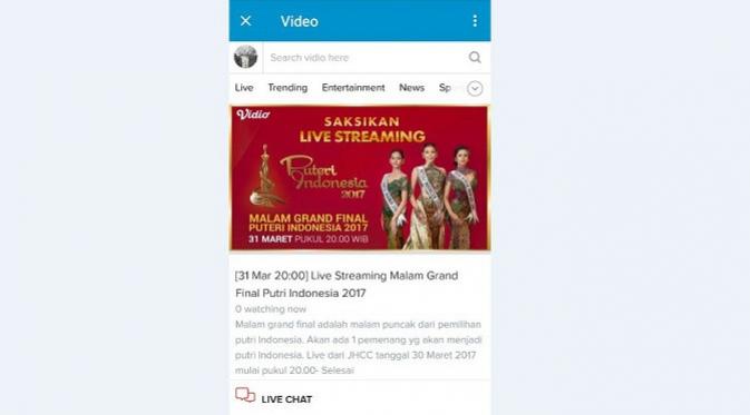 Informasi seputar Puteri Indonesia 2017 kini bisa diakses langsung dari BBM 