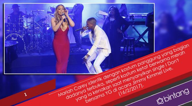 5 Penampilan Seksi Mariah Carey di Atas Panggung. (Foto: Twitter/MariahCarey, Desain: Nurman Abdul Hakim/Bintang.com)