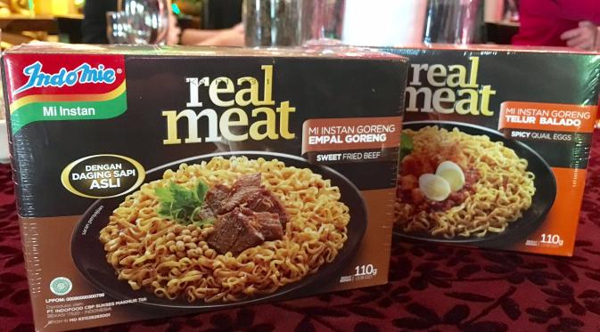 Indomie Real Meat mengeluarkan varian terbarunya,  Indomie Real Meat Empal Goreng dan Telur Balado yang nikmat dan memuaskan.