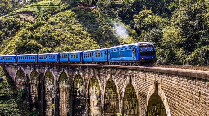 Jalur kereta api dari Kandy ke Ella, Sri Lanka. (theholidayplace.co.uk)