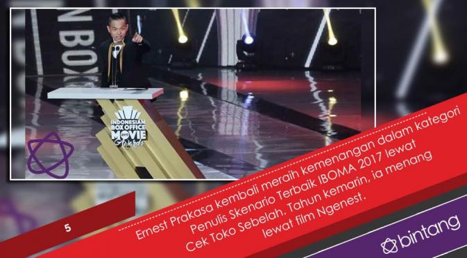 6 fakta kemenangan Cek Toko Sebelah di IBOMA 2017. (Foto: Deki Prayoga/Bintang.com, Desain Grafis: Nurman Abdul Hakim)