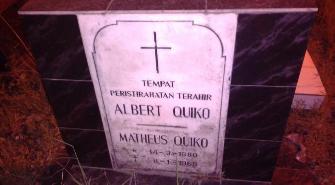 Makam orangtua dan kakek Alberto Quiko di Kampung Tugu. (Liputan6.com/Moch Harun Syah)