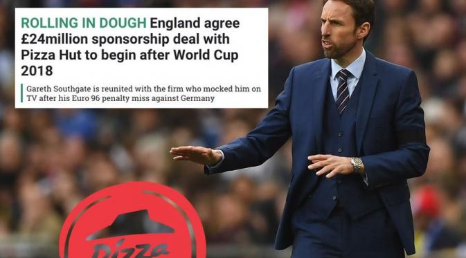 Pemberitaan palsu soal tim nasional Inggris dalam rangka memeriahkan April Mop 2017. (Daily Star). 