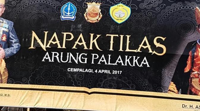 Nurdin Halid napak tilas Arung Palaka dan mengucap nazar (Liputan6.com / Eka Hakim)