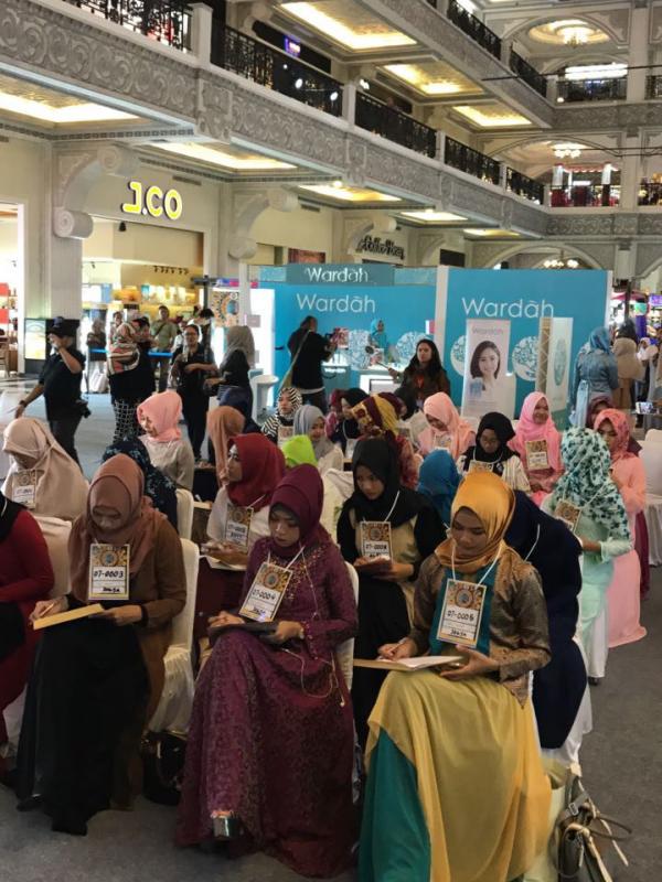 Audisi terbuka Puteri Muslimah 2017 di Yogyakarta, Minggu (2/4/2017)