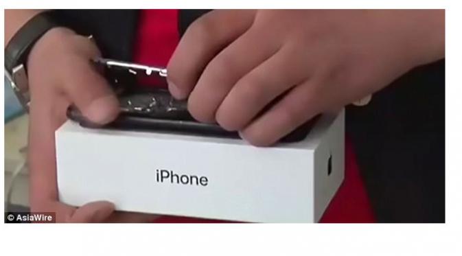 iPhone 7 meledak (sumber: Asia Wired)