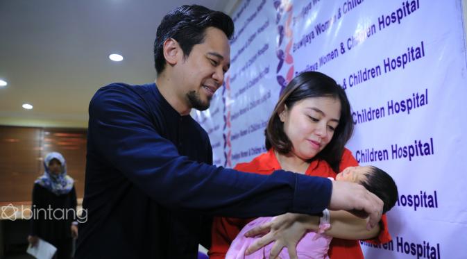 Tika Ramlan preskon kelahiran (Adrian Putra/bintang.com)