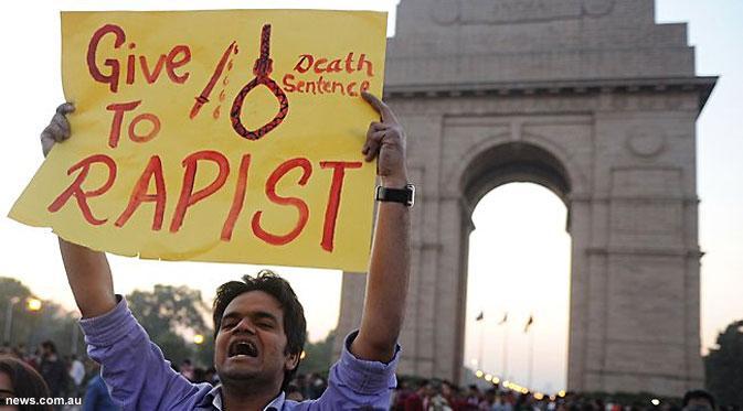 Tak ada ampun bagi pelaku pemerkosaan di India. Vonis digantung sampai mati harus dijatuhkan. 