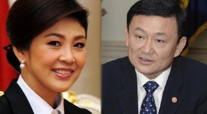 Yingluck Shinawatra dan Thaksin Shinawatra (voicetv.co.th)