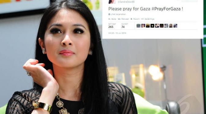 Sandra Dewi  (Liputan6.com/Andrian M Tunay)