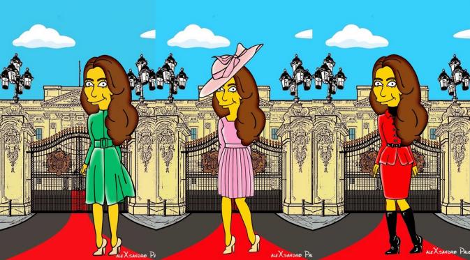 Kate Middleton Jadi seperti Karakter Kartun The Simpsons 