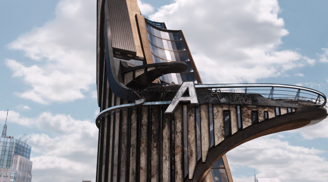 The Avengers Tower, markas baru para superhero di film garapan Marvel Studios.