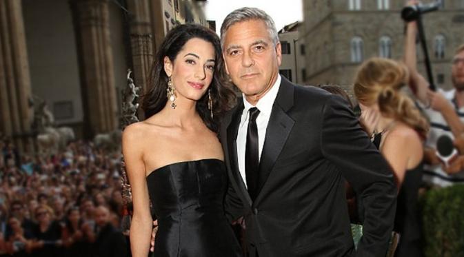 George Clooney dan Amal Alamuddin (Dailymail)