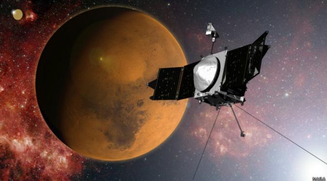Masuknya Maven ke orbit Mars akan disusul 48 jam kemudian oleh Mangalyaan, misi pertama India ke Planet Merah itu.