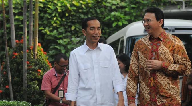 Ahok Mengantarkan Jokowi Ke Istana (Liputan6.com/Herman Zakharia)