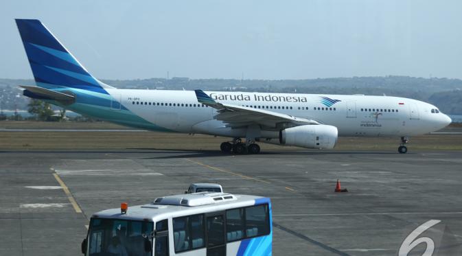 Pesawat Terbang Garuda Indonesia (Liputan6.com/Fahrizal Lubis)