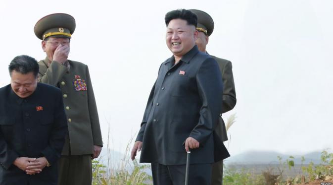 Kabar liar menyebut, sang pemimpin muda Korut Kim Jong-un dikudeta. Ada juga yang bilang ia sakit (KCNA)